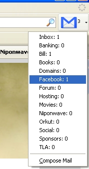 Gmail Notifier Label Dropdown