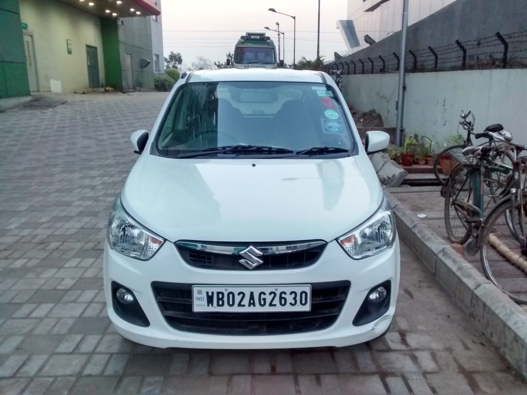 New Alto K10 front bumper dent